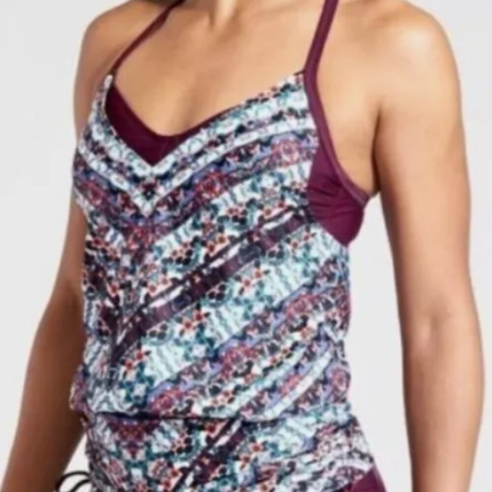 Marrakesh Side Scrunch Tankini Top